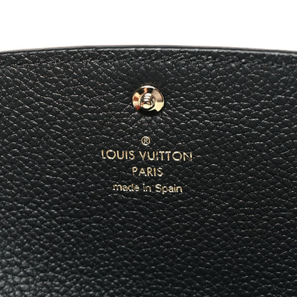 Louis Vuitton Empreinte Monogram Giant Emilie Wallet Black Beige 6 of 7