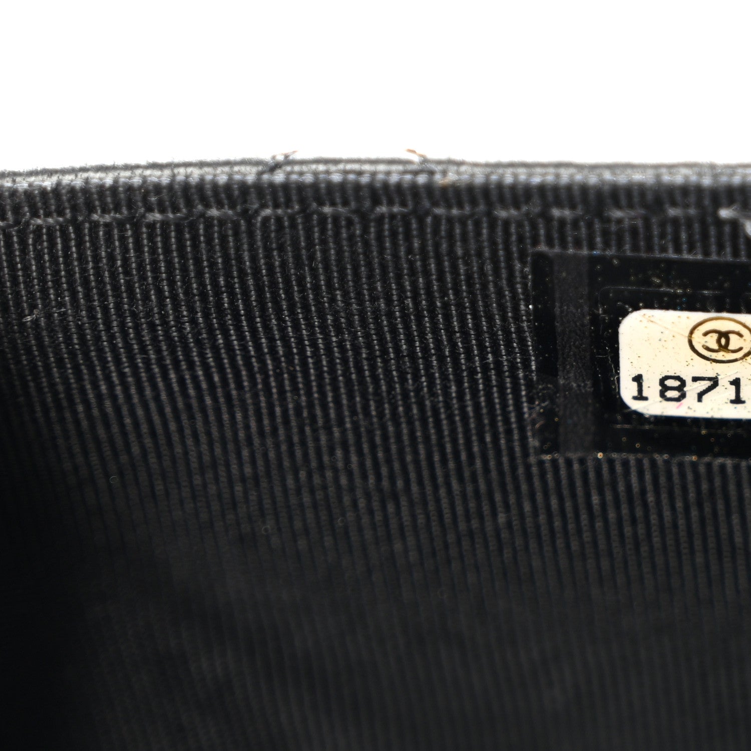 Chanel Lambskin Quilted Wallet On Chain WOC Black 8 of 13