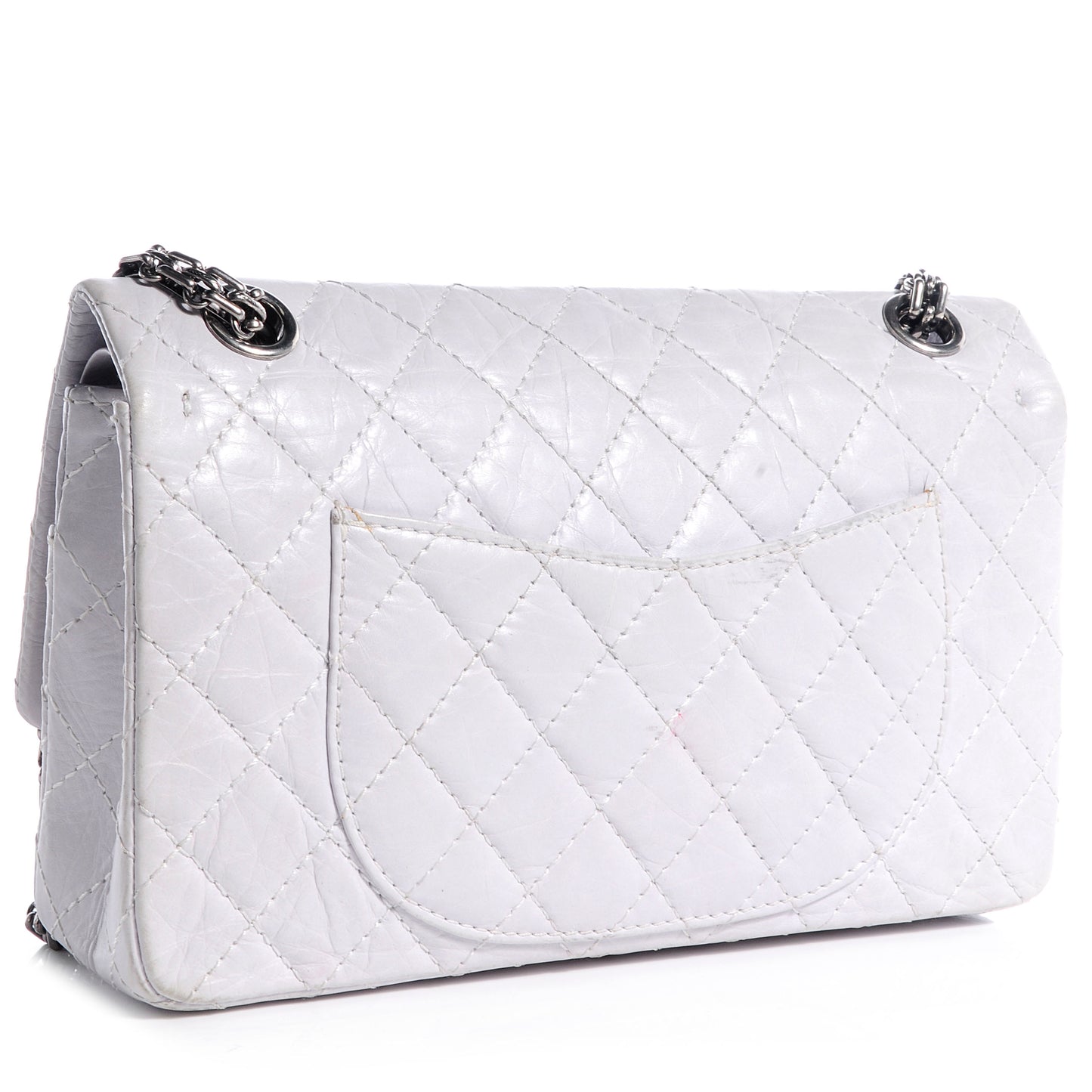 Aged Calfskin 50th Anniversary 2.55 Reissue 225 Flap White