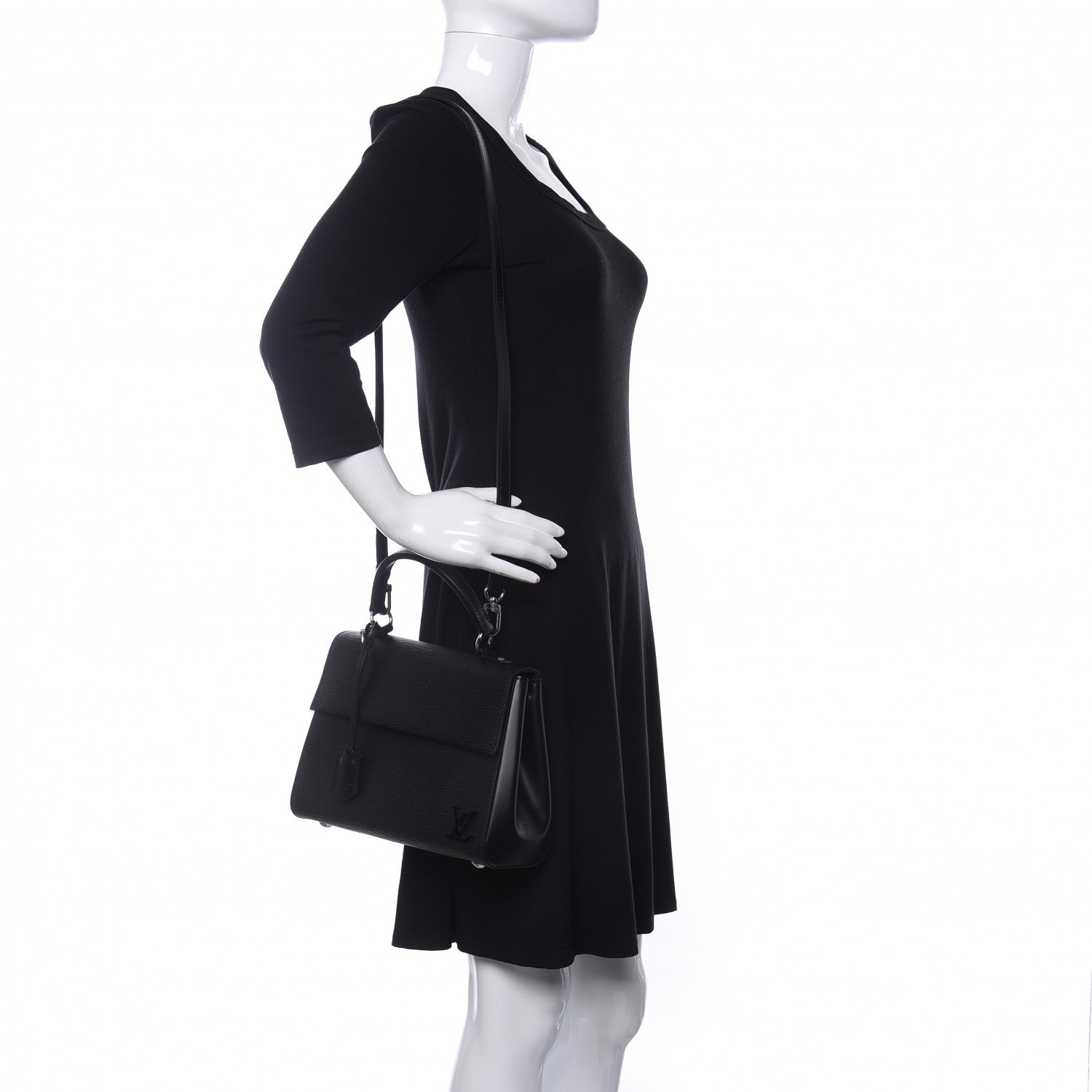 Louis Vuitton Epi Cluny BB Black 2 of 8