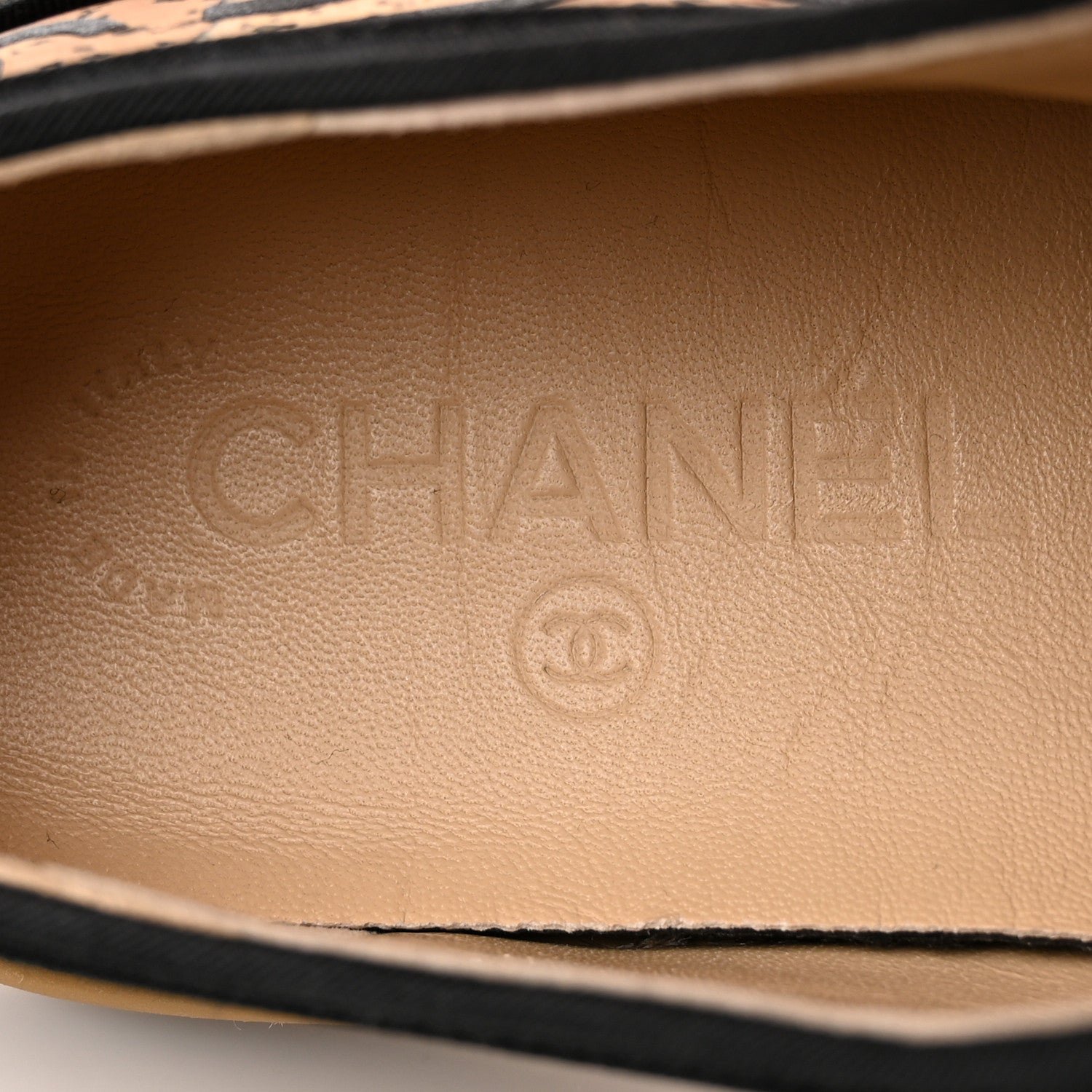 Chanel Cork Jetty Sneaker 38.5 Brown Black 7 of 13