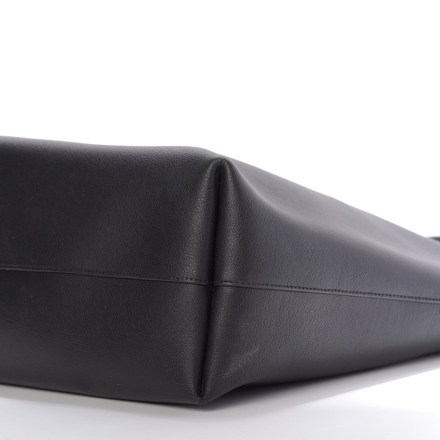 Calfskin Large Shopping Tote Black