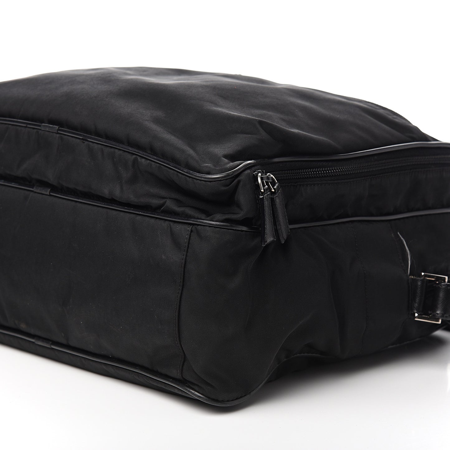 Tessuto Nylon Vela Diaper Bag Black