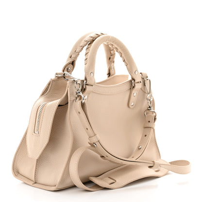 Balenciaga Grained Calfskin Silver Hardware XS Neo Classic City Cream 3 of 11