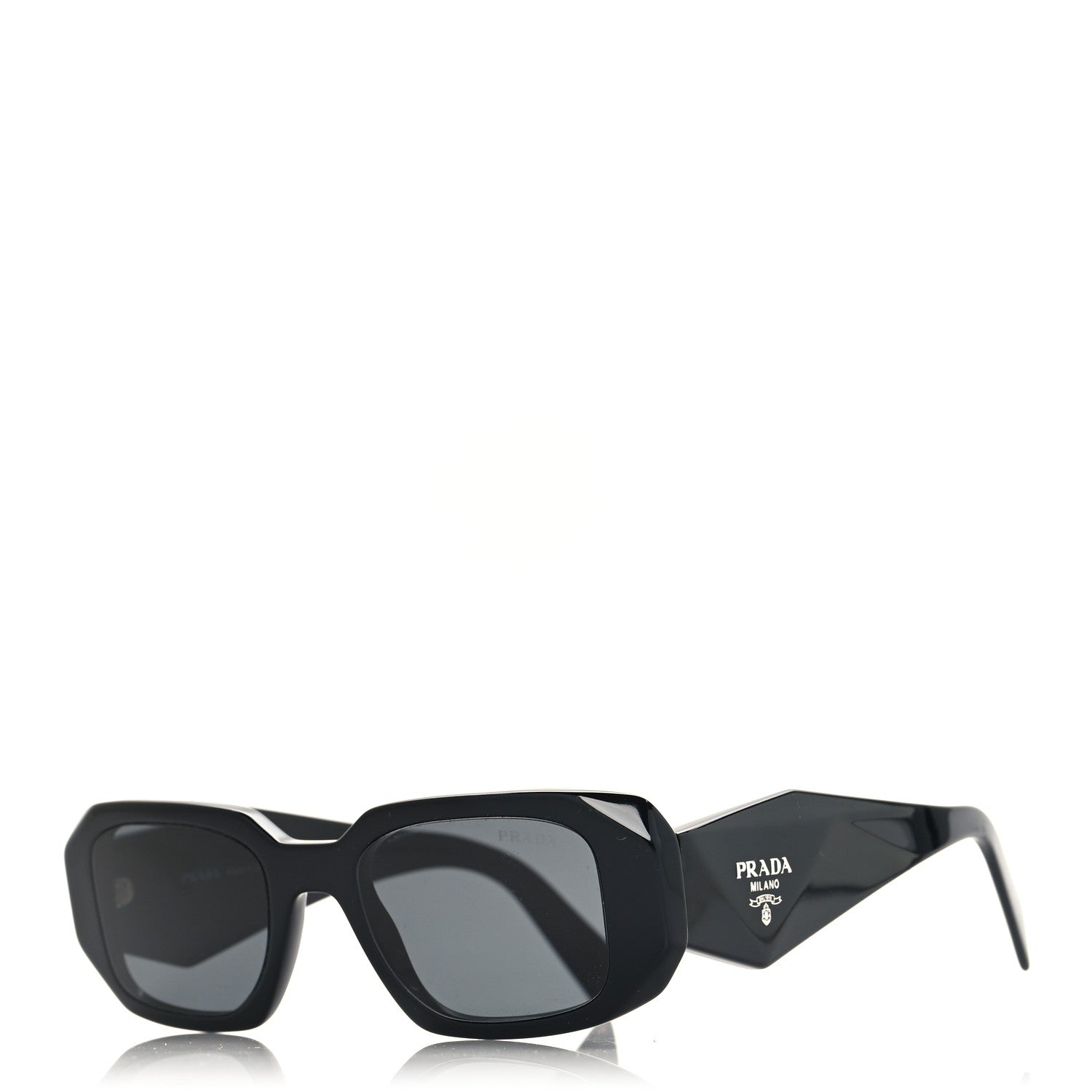 Prada Acetate Symbole Sunglasses SPR 17W Black 1 of 7