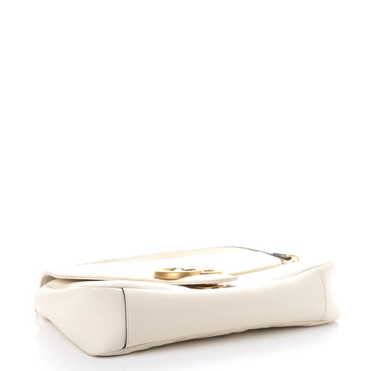 Gucci Calfskin Matelasse Medium GG Marmont Shoulder Bag White 4 of 9