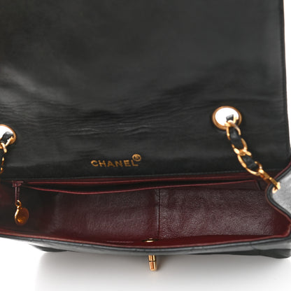 Chanel Lambskin Quilted Medium Single Flap Black 5 of 12