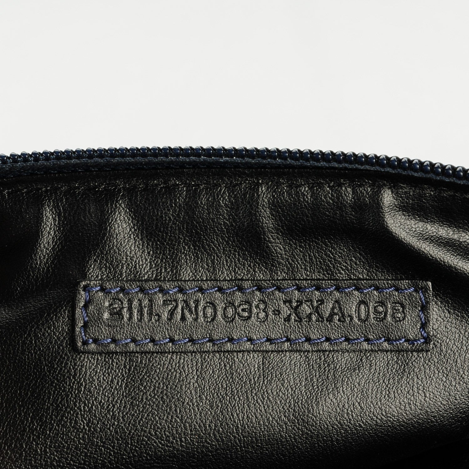 Fendi Patent FF Embossed Large Cosmetic Pouch Navy 7 of 8