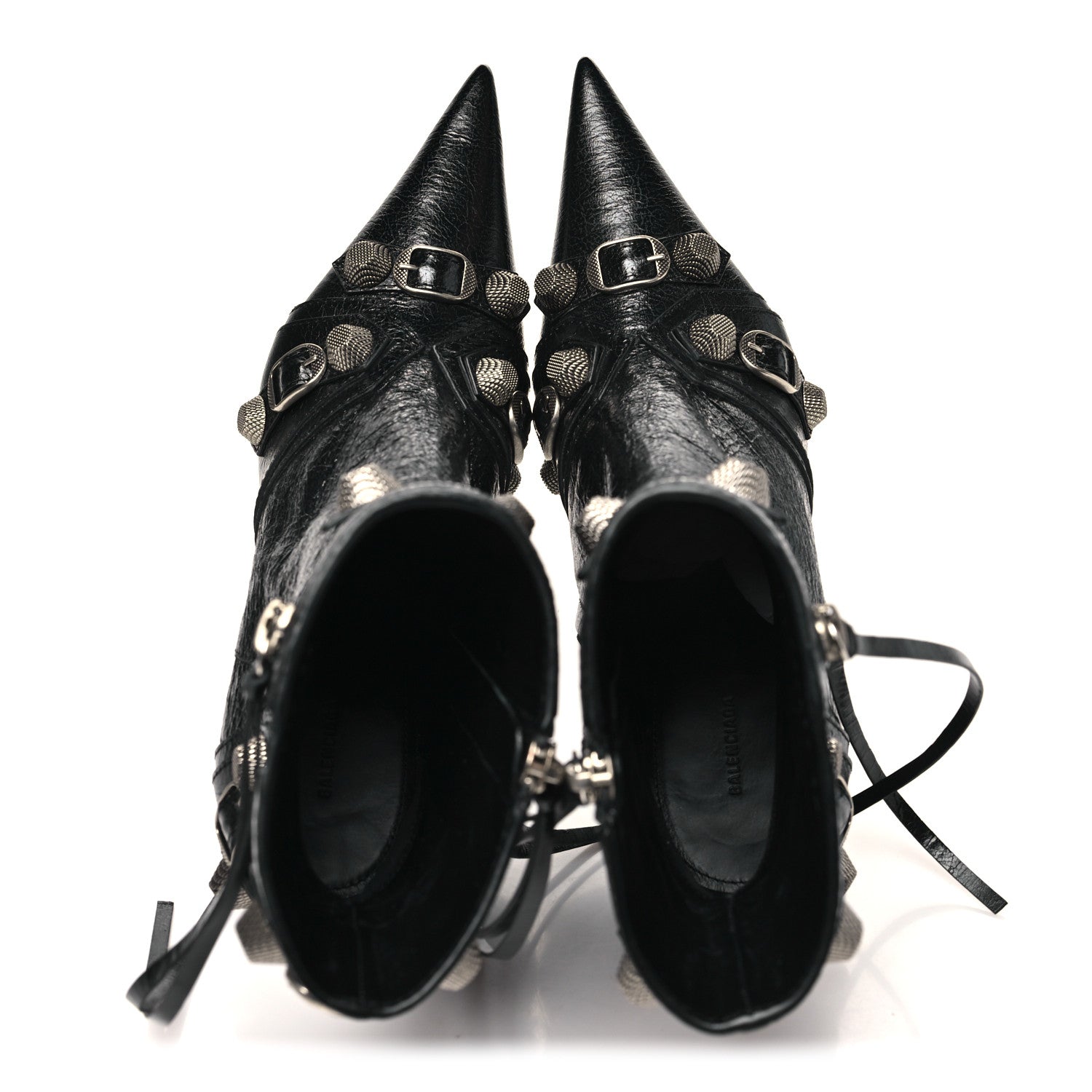 Balenciaga Agneau Arena Cagole 90mm Ankle Boots 39 Black 2 of 10