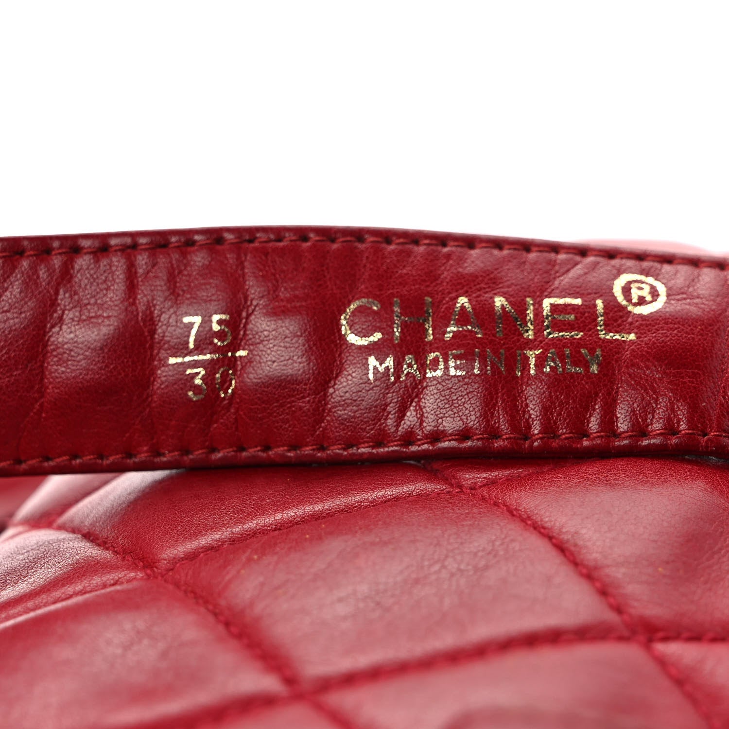 Chanel Lambskin Quilted Flap Waist Belt Bag 75 30 Red 12 of 14