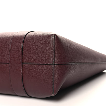 Mulberry Small Classic Grain Bayswater Tote Burgundy Oxford Blue 9 of 11