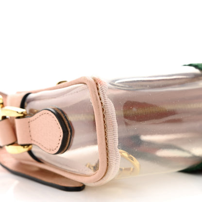 Gucci Vinyl Web Mini Ophidia Transparent Shoulder Bag Perfect Pink 9 of 11
