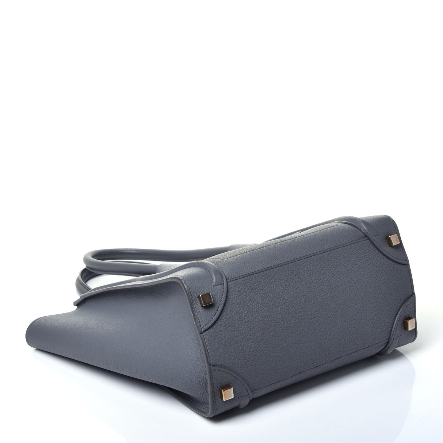 Baby Drummed Calfskin Micro Luggage Kohl