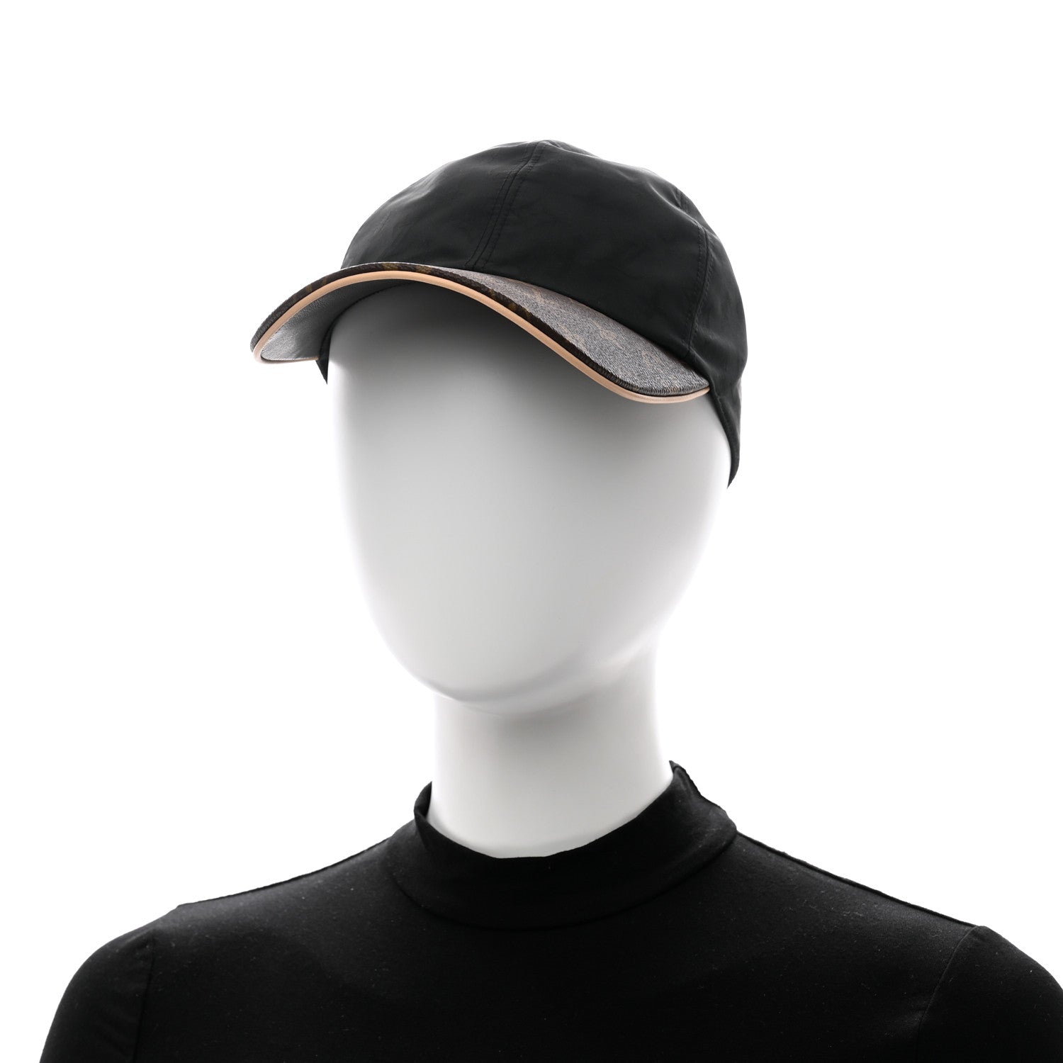 Louis Vuitton Polyester Silk Monogram LV Get Ready Cap M Black 2 of 11