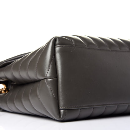 Saint Laurent Calfskin Y Quilted Monogram Medium Loulou Chain Satchel Earth 8 of 9