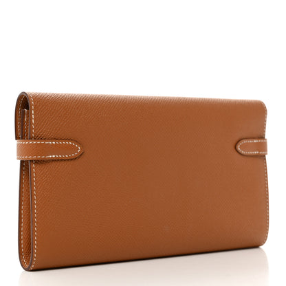 Hermes Epsom Kelly Longue Wallet Gold 4 of 9