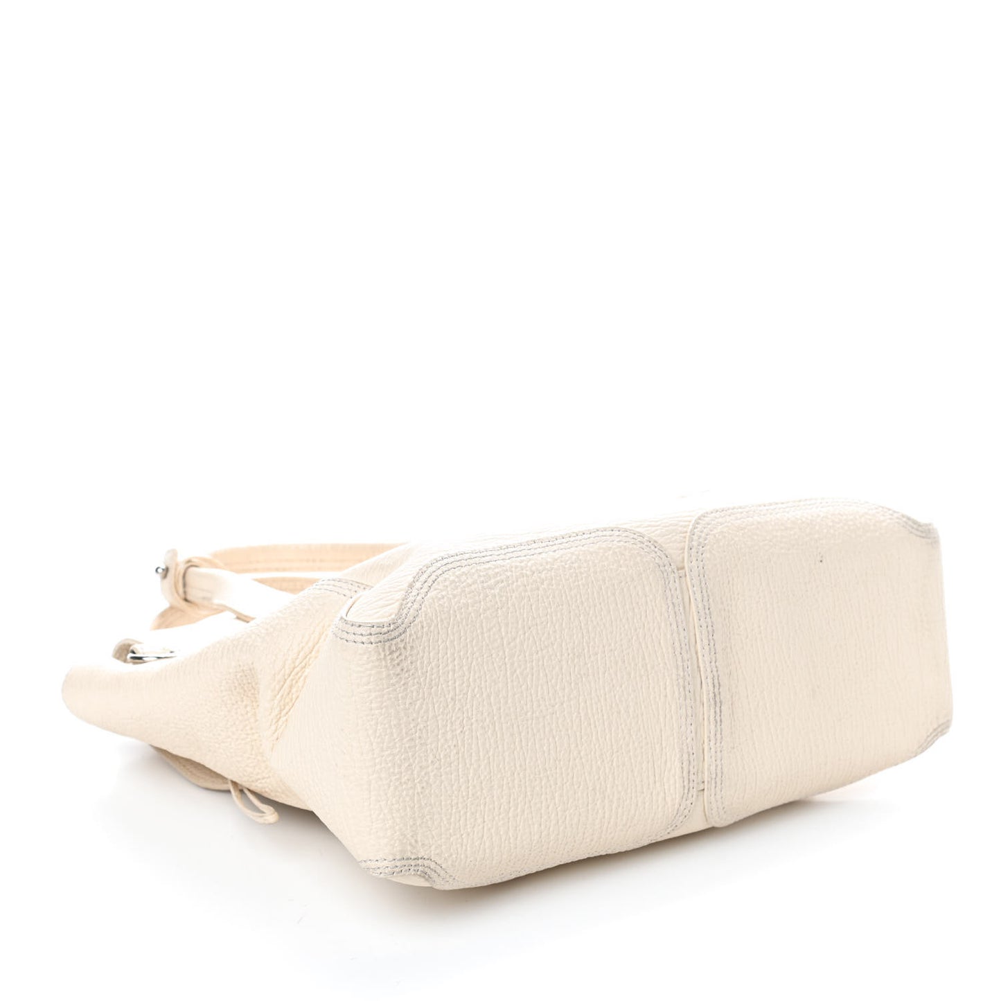 Textured Calfskin Medium Pashli Satchel Milk