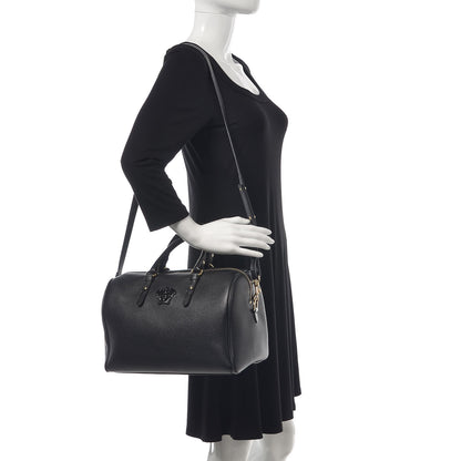Versace Calfskin Palazzo Duffle Bag Black 2 of 10
