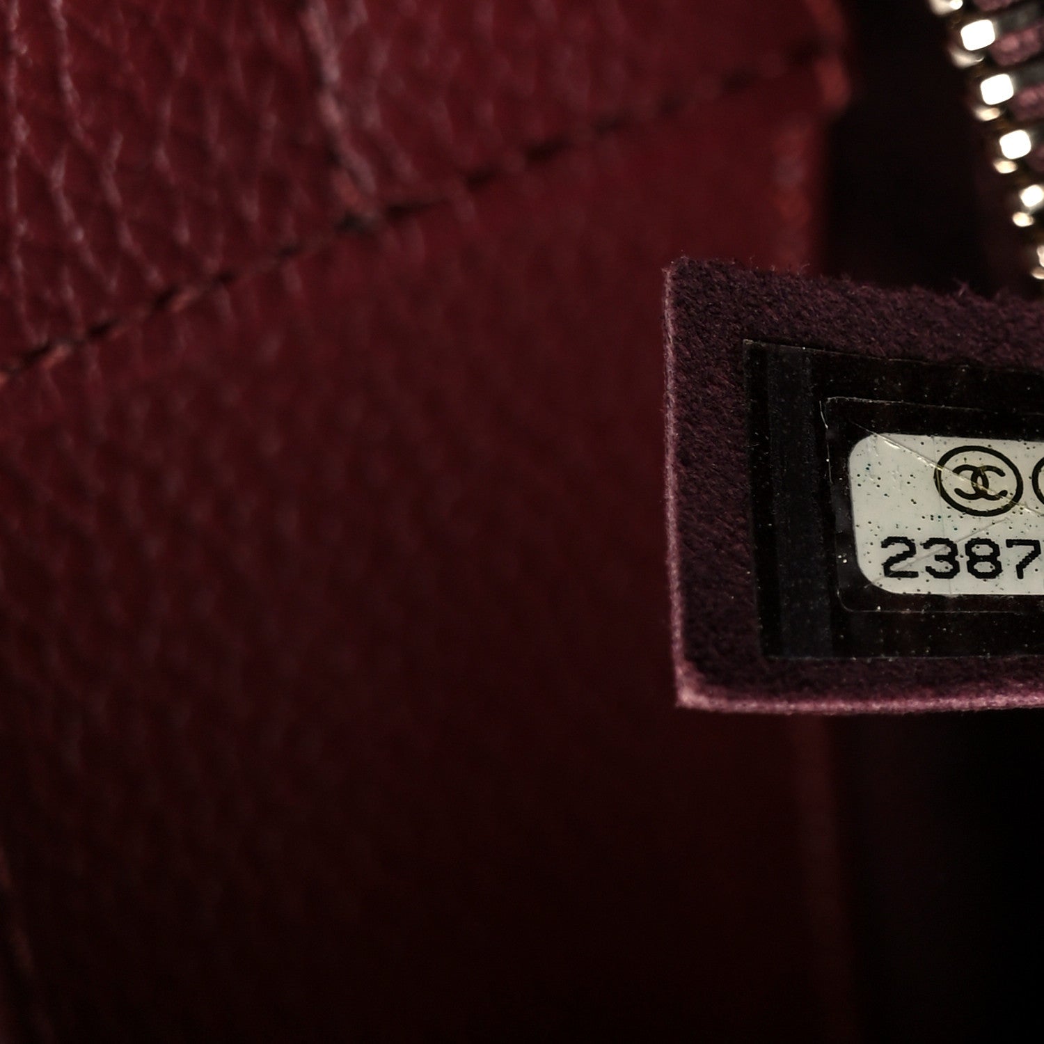 Chanel Grained Calfskin Small Neo Executive Shopper Tote Burgundy 7 of 10
