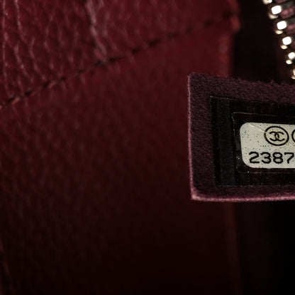 Chanel Grained Calfskin Small Neo Executive Shopper Tote Burgundy 7 of 10