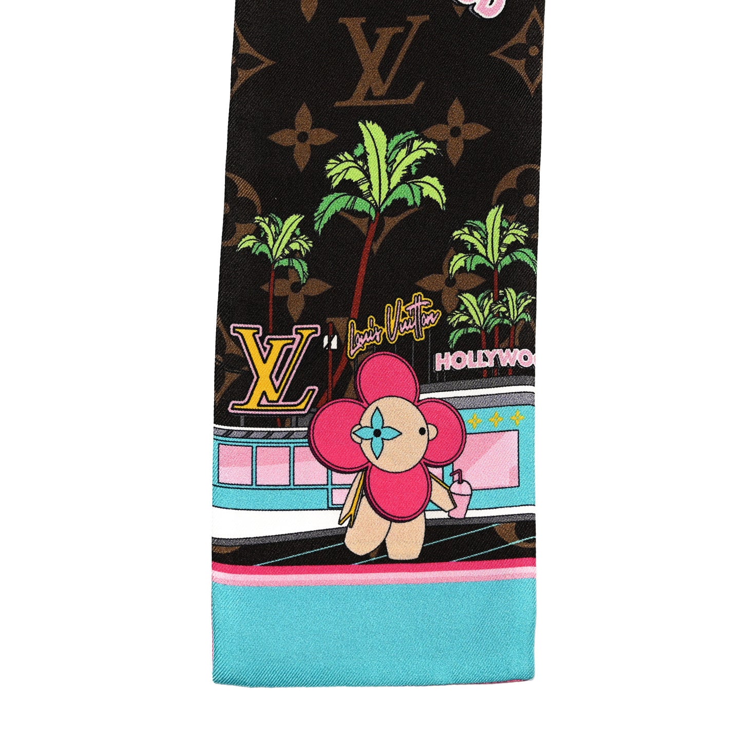Silk Monogram 2021 Hollywood Christmas Animation Bandeau Marron