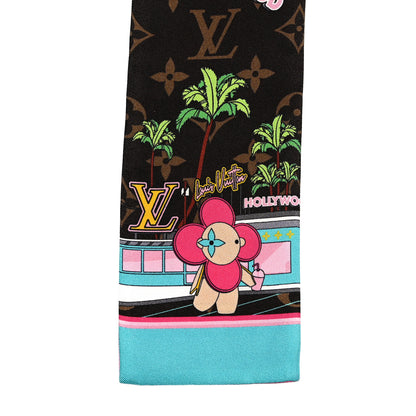 Louis Vuitton Silk Monogram 2021 Hollywood Christmas Animation Bandeau Marron 2 of 3