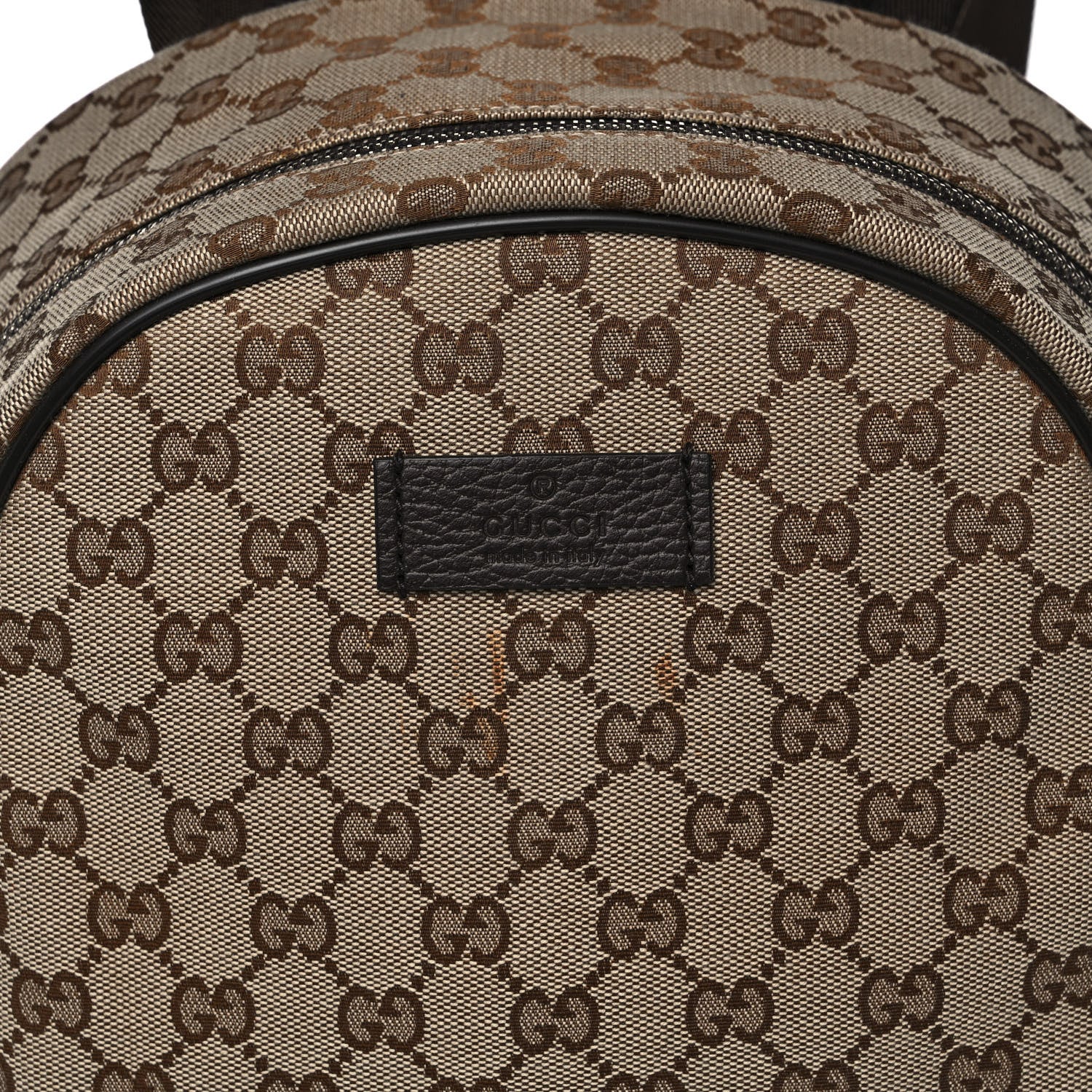 Gucci Monogram Travel Backpack Dark Brown 11 of 12
