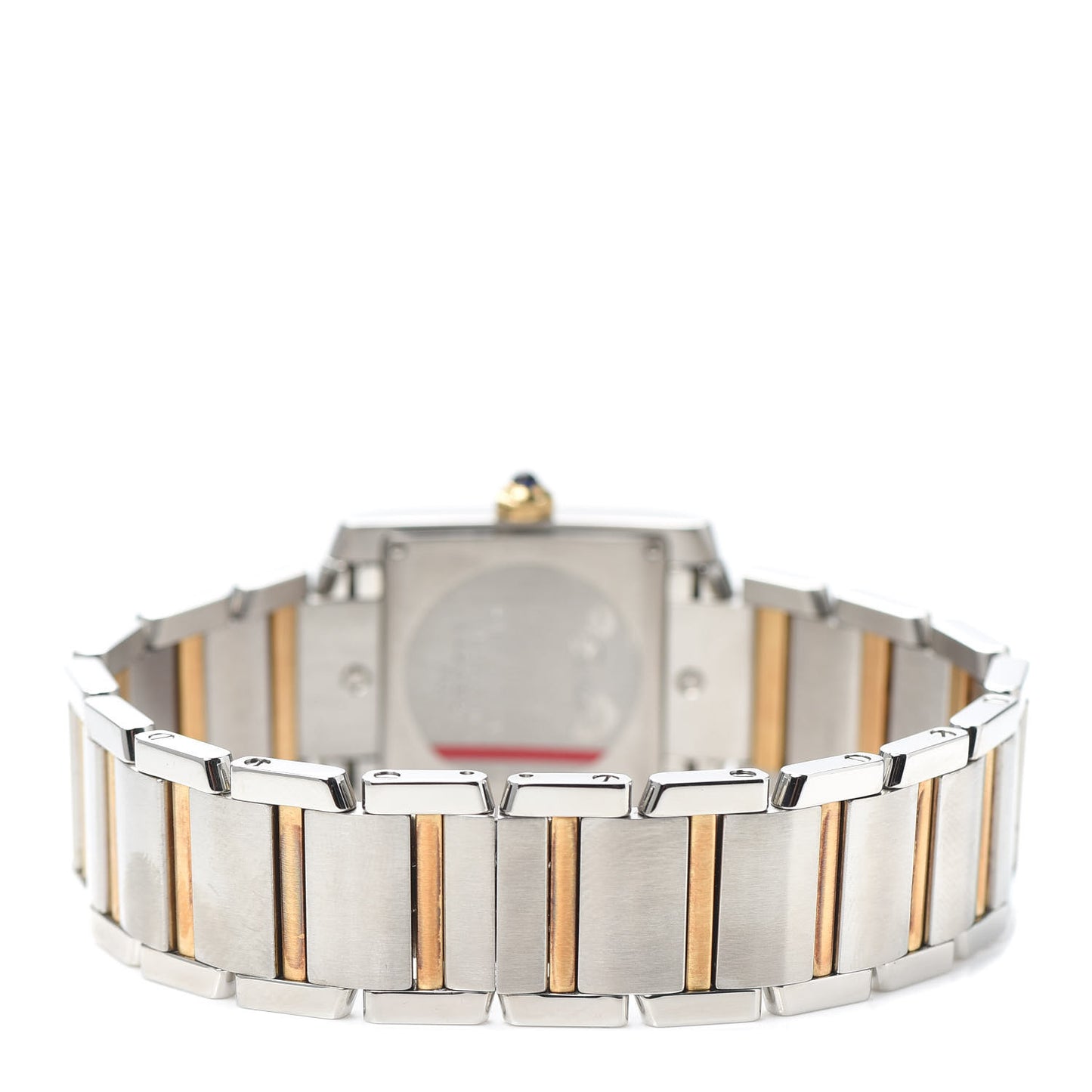 Stainless Steel 18K Yellow Gold 25mm Tank Francaise Quartz Watch