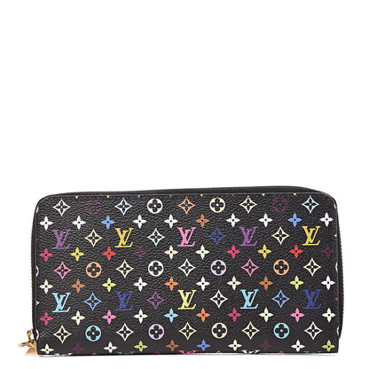 Louis Vuitton Monogram Multicolor Zippy Wallet Black Grenade 1 of 9
