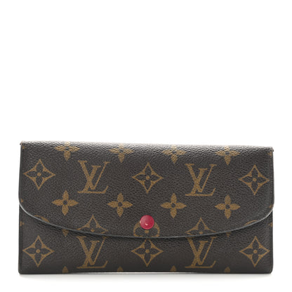 Louis Vuitton Monogram Emilie Wallet Fuchsia 1 of 5