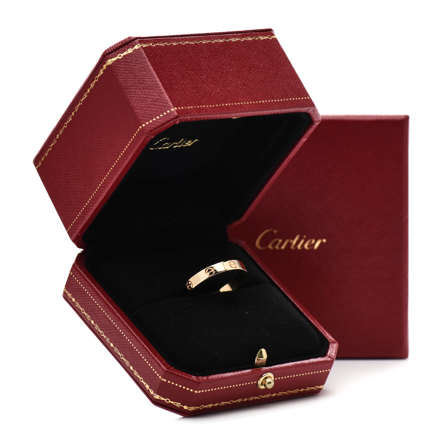 Cartier 18K Yellow Gold 3.5mm LOVE Wedding Band Ring 64 10.75 4 of 4