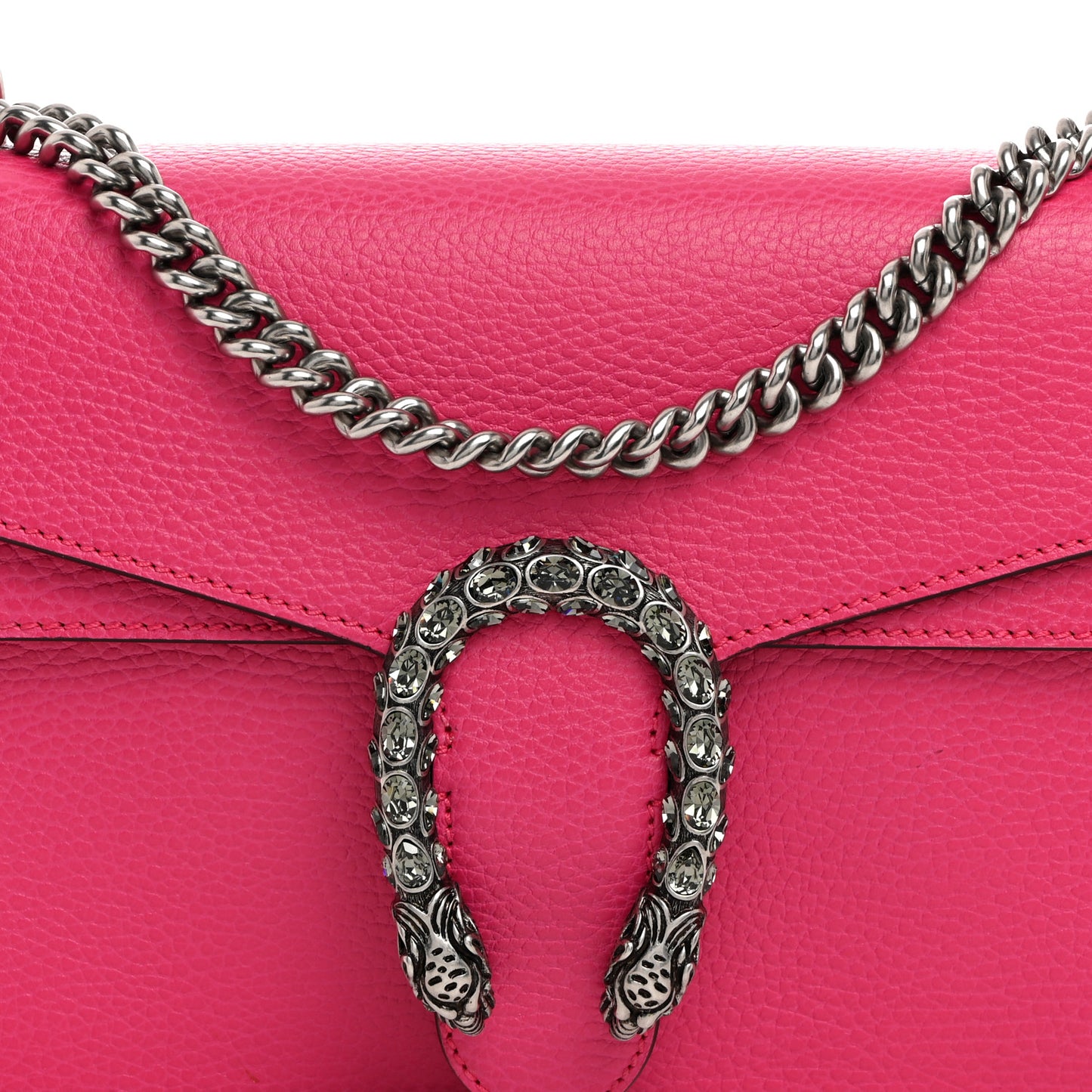 Dollar Calfskin Small Dionysus Shoulder Bag Box Pink