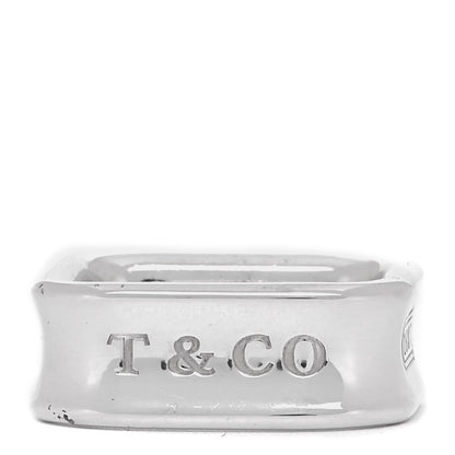 Tiffany Sterling Silver 1837 Square Ring 50 5.5 4 of 5