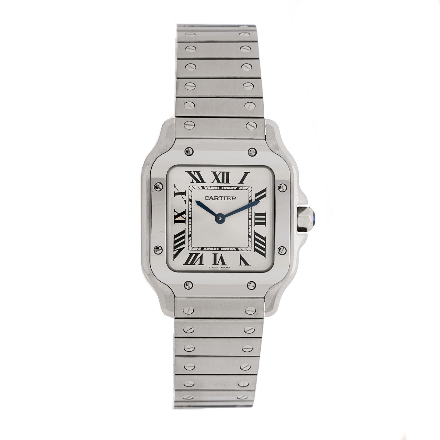 Stainless Steel 27mm Santos Quartz Watch