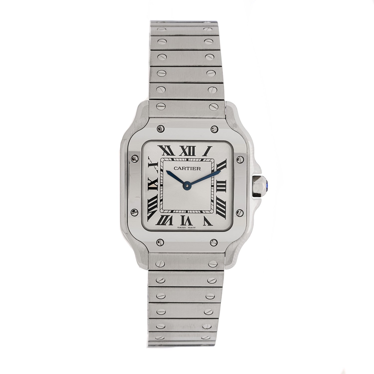 Cartier Stainless Steel 27mm Santos Quartz Watch 1 of 5