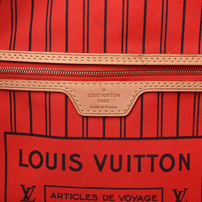 Louis Vuitton Monogram Jungle Dots Neo Neverfull MM Coquelicot Denim 6 of 16