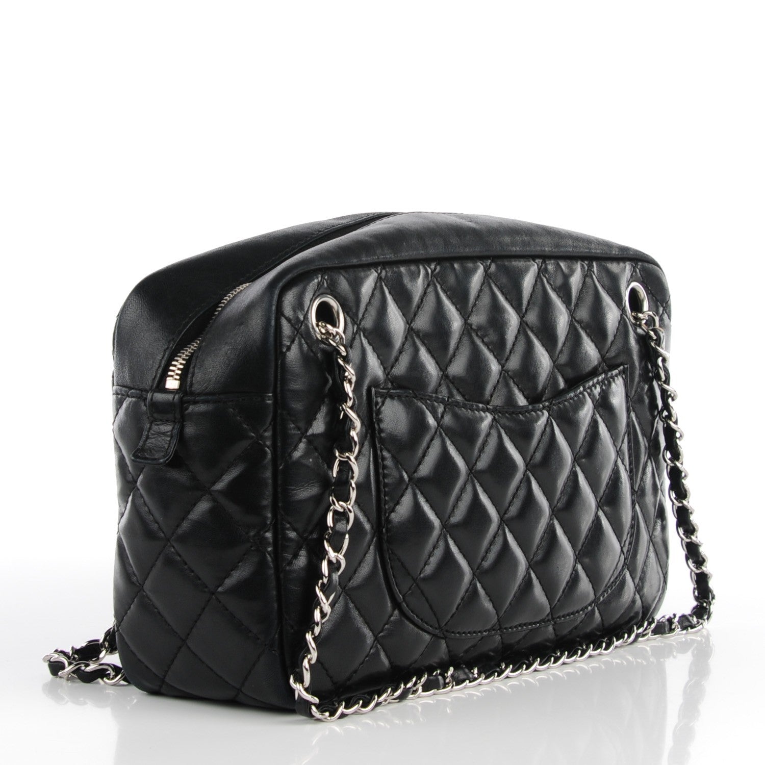 Chanel Lambskin Quilted Medium Camera Case Black 3 of 7