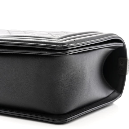 Chanel Calfskin Quilted New Medium Boy Flap Black 10 of 10