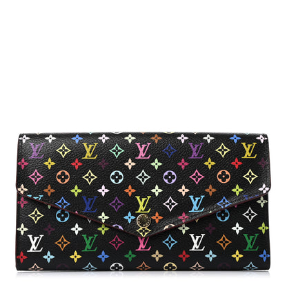 Louis Vuitton Monogram Multicolor Sarah Wallet NM Black Grenade 1 of 4
