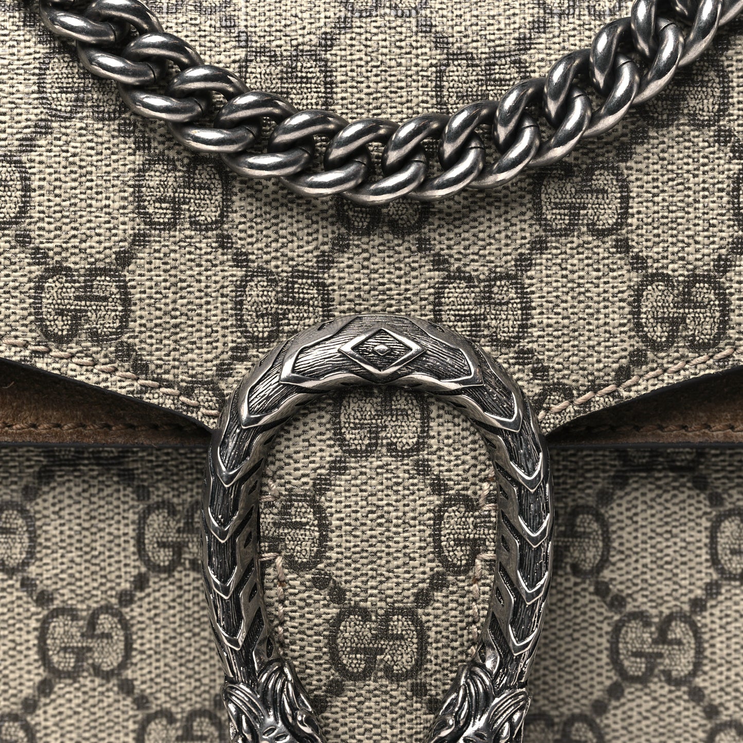 GG Supreme Monogram Mini Dionysus Shoulder Bag Taupe