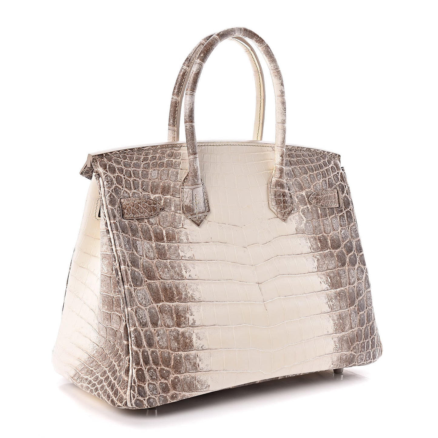 Matte Niloticus Crocodile Himalaya Birkin 30 Blanc
