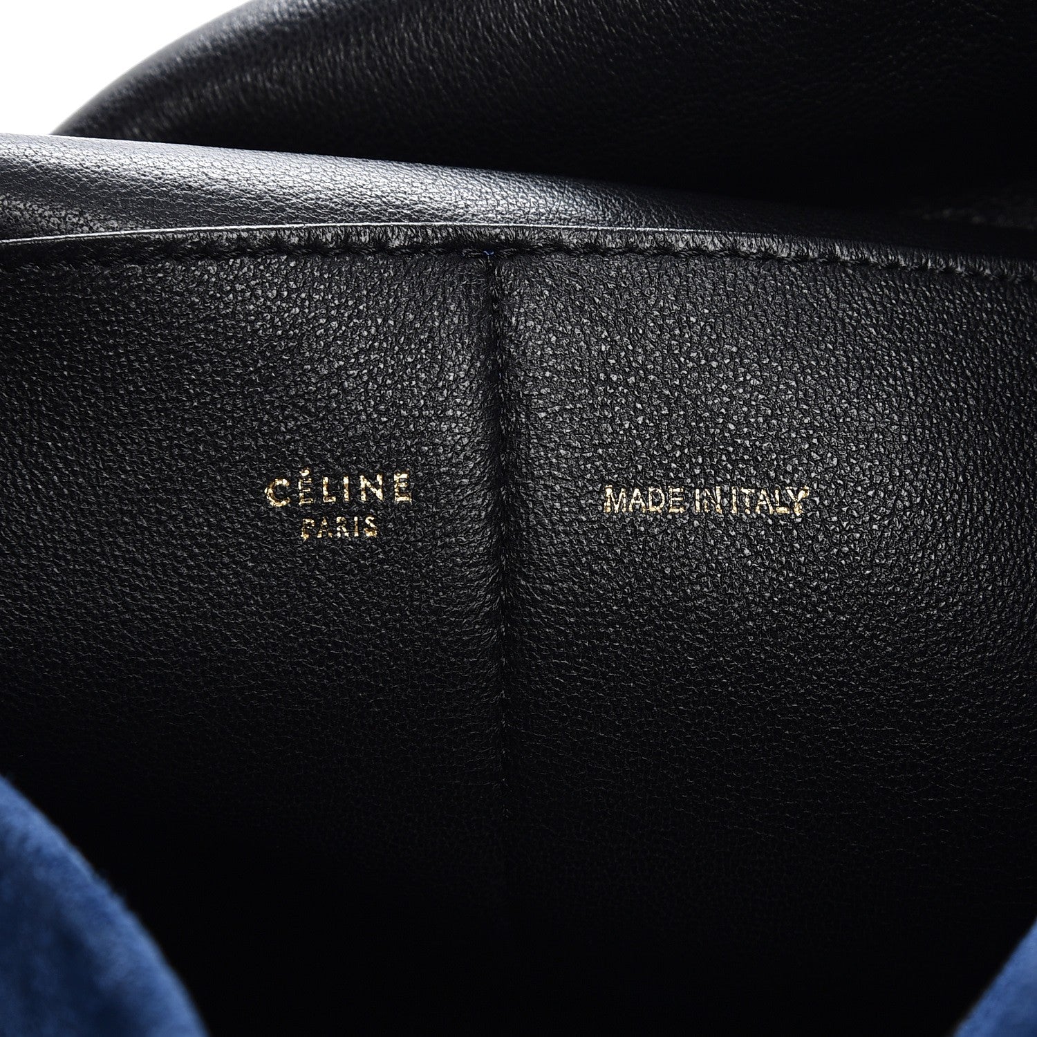 Celine Suede Medium Gourmette Ocean Blue 6 of 10