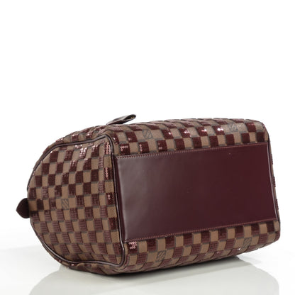 Louis Vuitton Damier Paillettes Speedy 30 Rouge 4 of 11