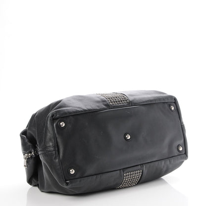 Saint Laurent Chevre Large Rock Stud Easy Y Black 4 of 7