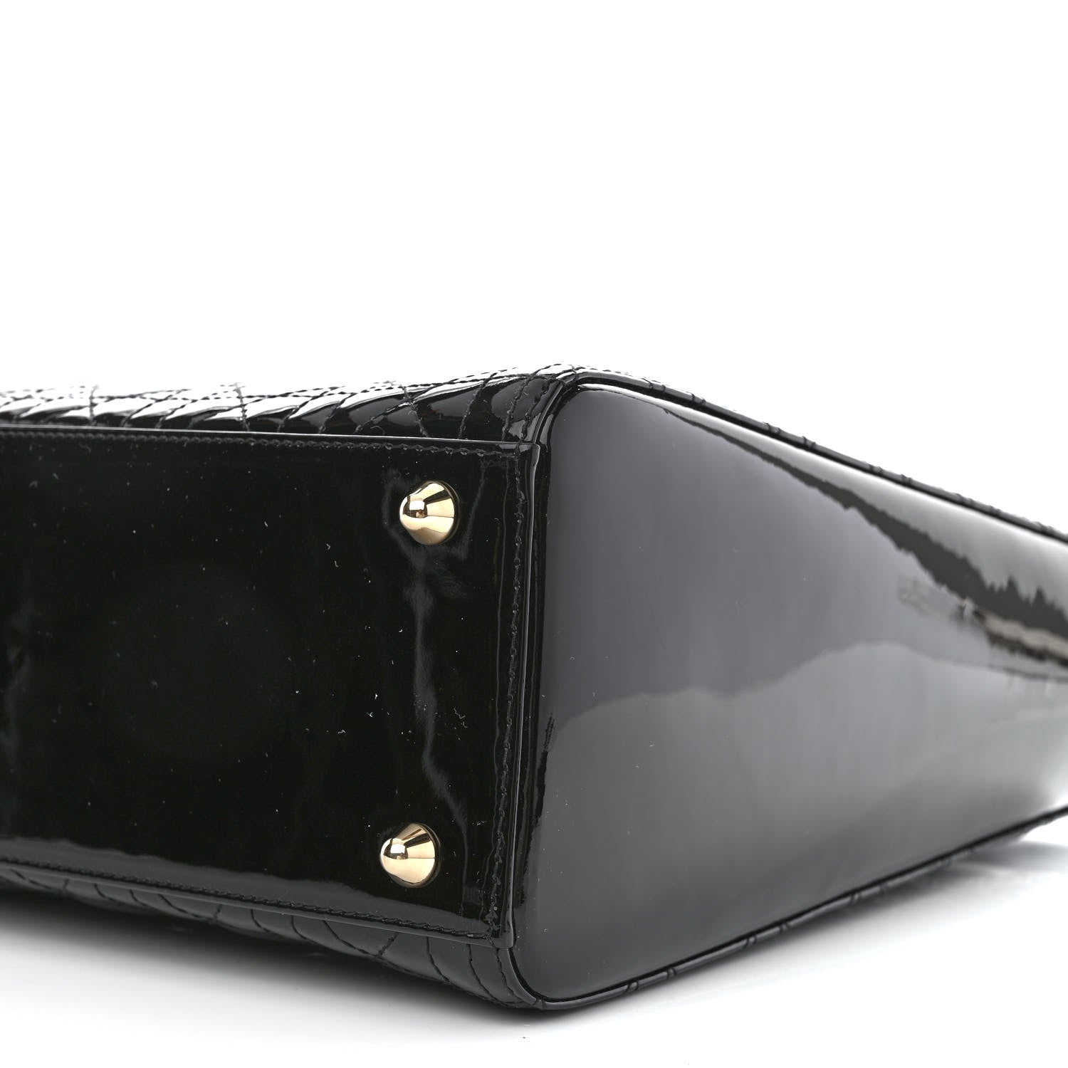 Christian Dior Patent Cannage Large Lady Dior Black 8 of 8