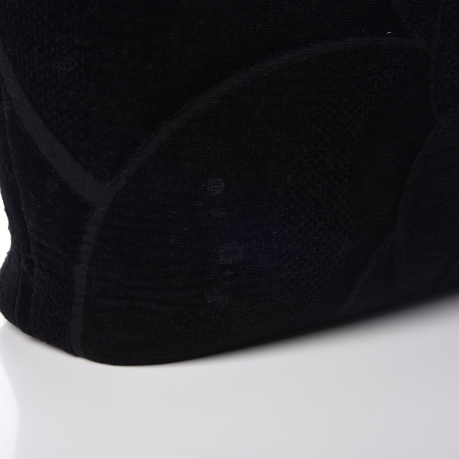 Chanel Terry Cotton Camellia Tote Black 11 of 11