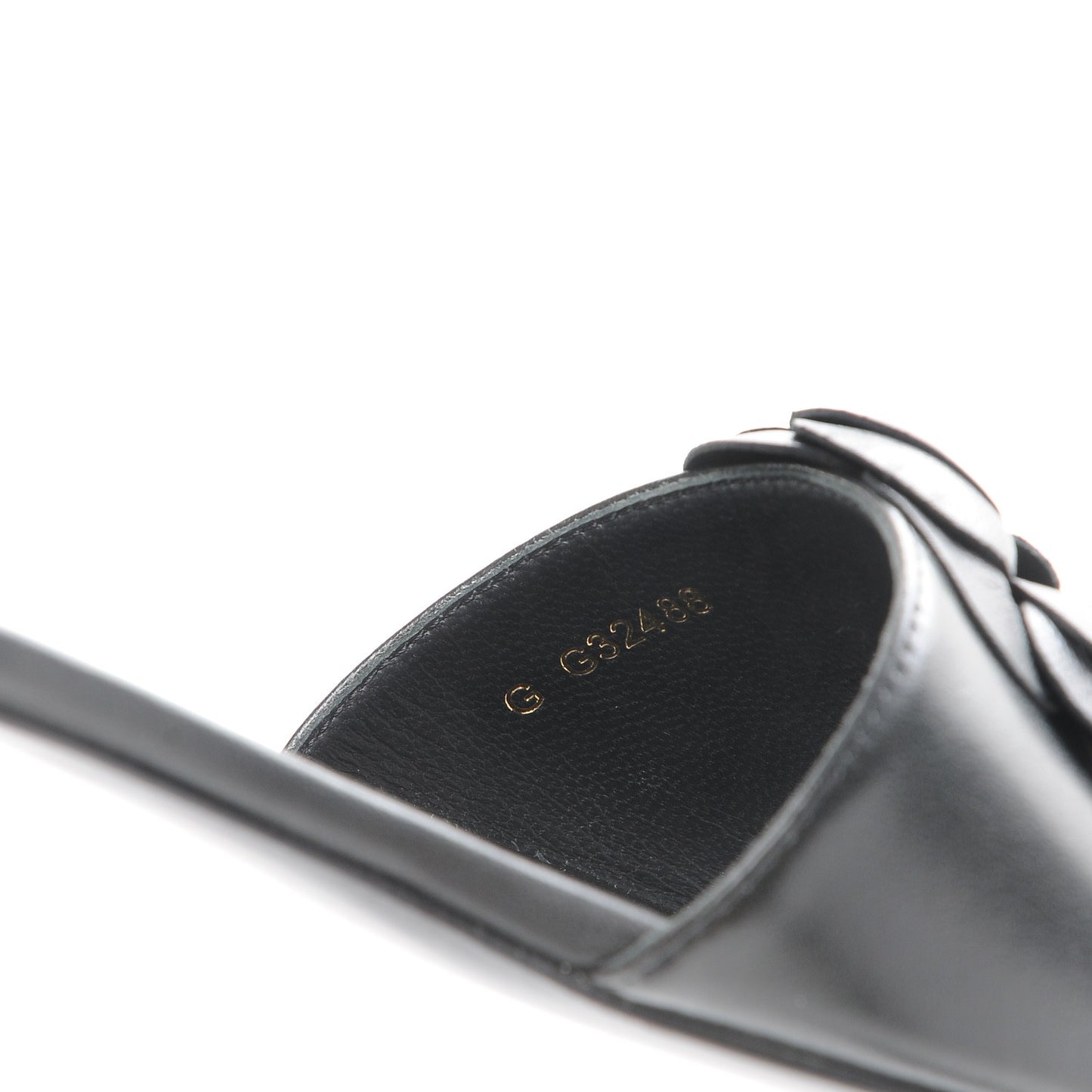 Lambskin Camellia Pearl Slides 35 Black