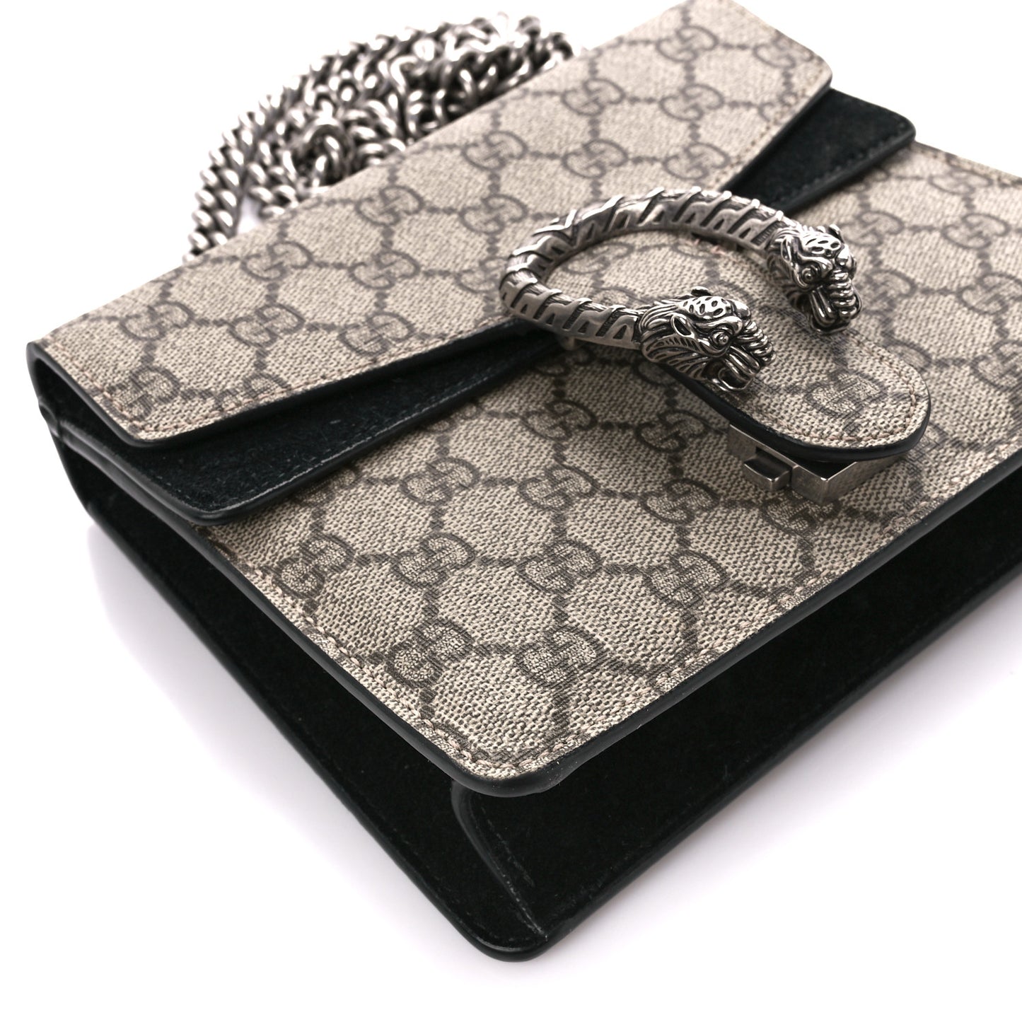 GG Supreme Monogram Mini Dionysus Shoulder Bag Black