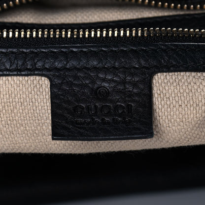 Gucci Pebbled Calfskin Small Soho Top Handle Bag Black 6 of 13