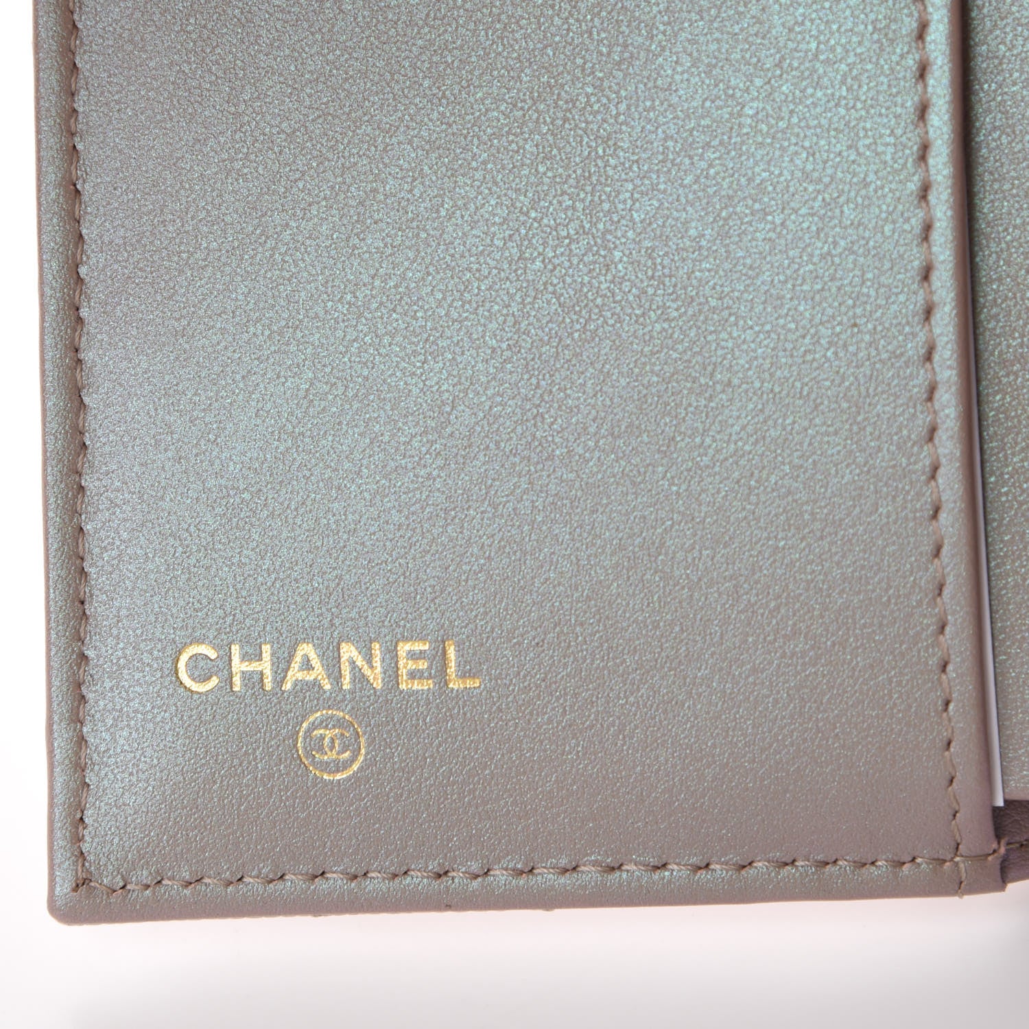 Chanel Iridescent Caviar Quilted Small Flap Wallet Beige 6 of 9